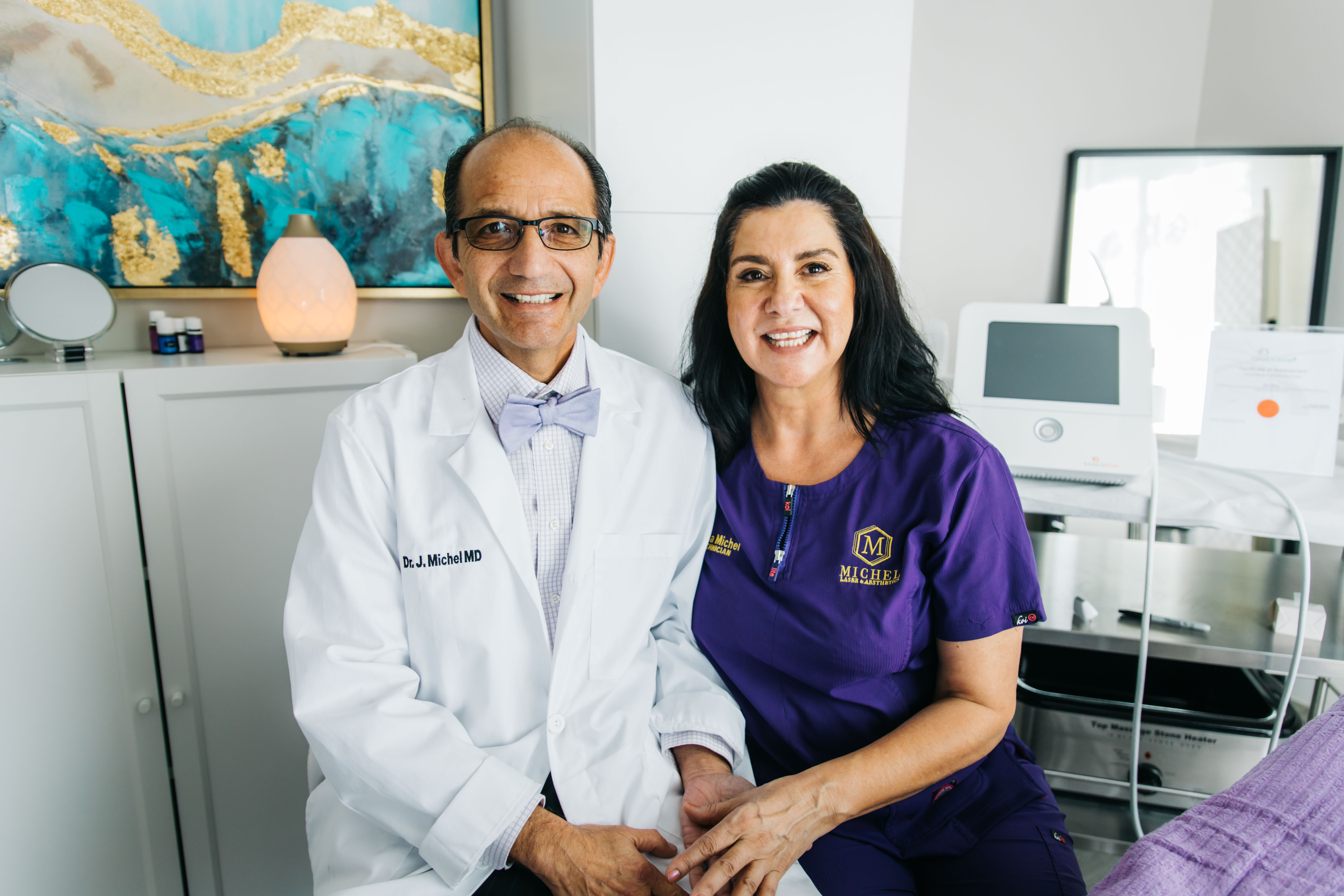 Dr. Michel and Hilda — founders of Michel Laser Academy in Tempe, AZ
